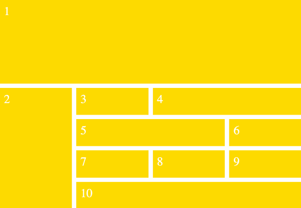 CSS grid layout template 11