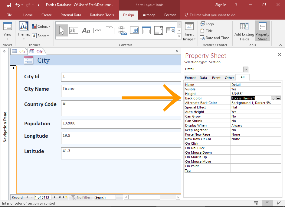 How to Create a Form from a Table in Access 2016