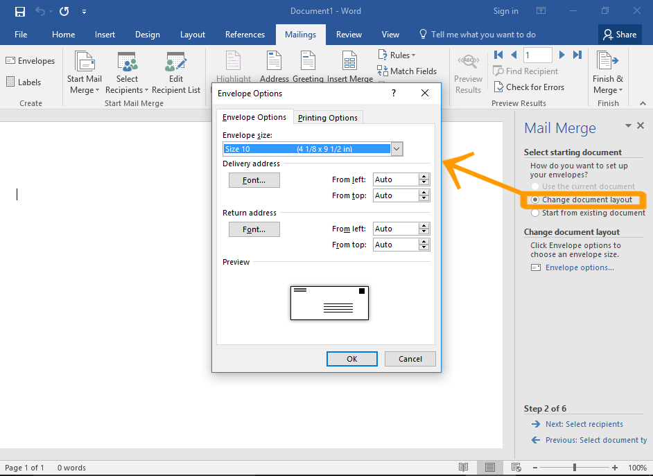 how to do a mail merge in word for mac 2016