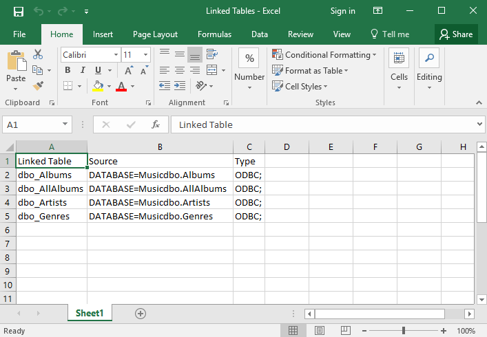 how to convert excel to access table