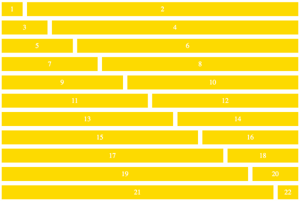 12 column grid example 2 gold